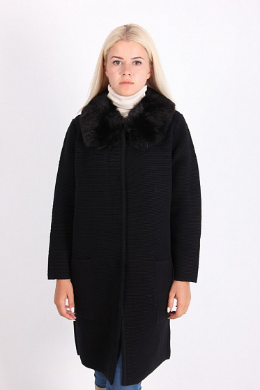 Пальто женское LadiesFashion 1638 с пуговицами
