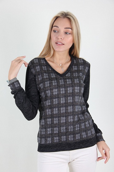 Кофта женская MissFashion 7032 с замком сзади