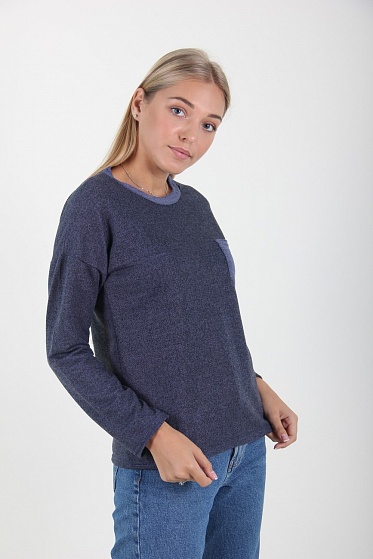 Кофта женская MissFashion 3047 с карманом на груди