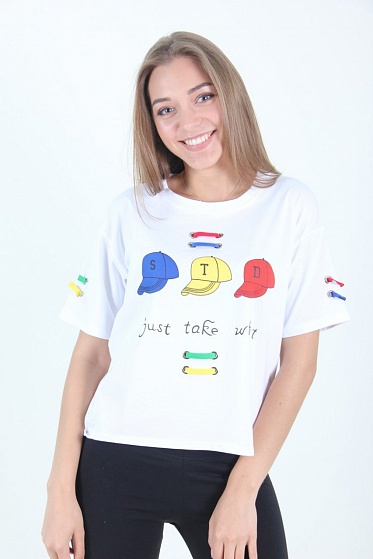 Футболка женская LhuiYiCao 5004 с принтом