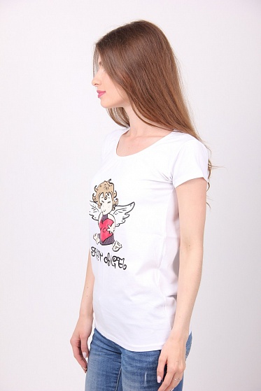 Футболка женская Poncik 418 с принтом