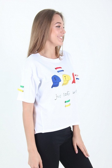 Футболка женская LhuiYiCao 5004 с принтом