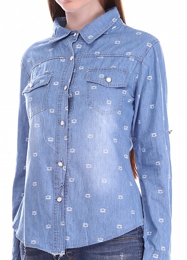 Рубашка женская LadiesFashion 1661 с пуговицами