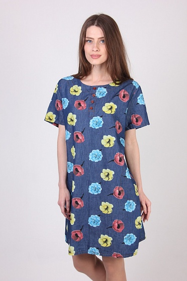 Туника женская LadiesFashion 3333 с пуговицами