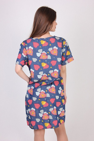 Туника женская LadiesFashion 3334 с пуговицами