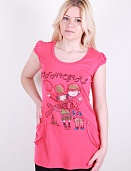 Туника женская Gishang А-212-6801 с принтом