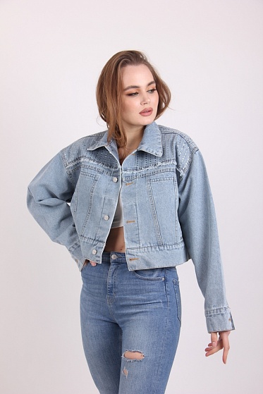 Куртка женская Mengli 8695 джинс