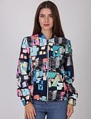Бомбер женский MissFashion 5022 с замком сзади