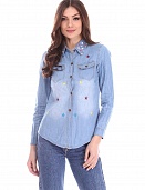 Рубашка женская LadiesFashion 1044 с пуговицами